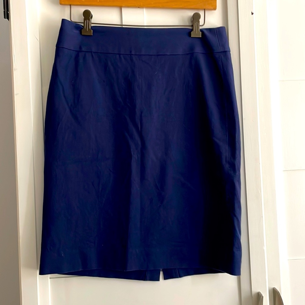 Banana republic navy pencil skirt